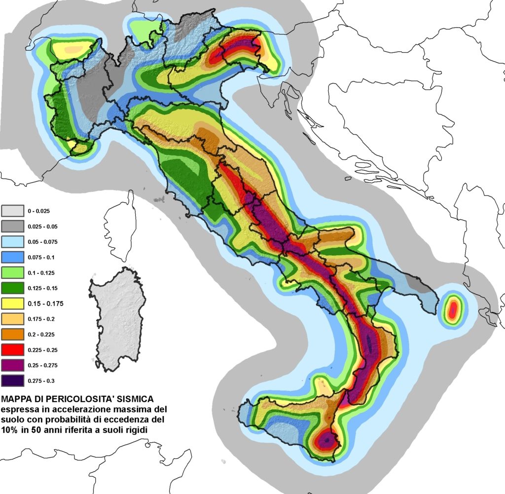 Mappa terremoti italia sismabonus detrazioni fiscali ciciriello ristrutturazioni
